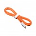 Плоский кабель Lightning/USB магнитный (Оранжевый)