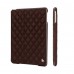 Чехол JisonCase Quilted Leather Smart Case для iPad Air (Коричневый)